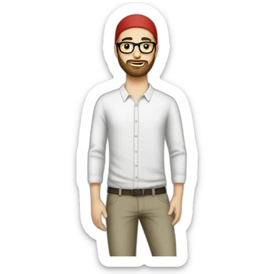 White-muslim-hipster-lad-palestine sticker