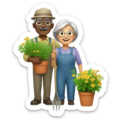 grandparents are gardeners sticker