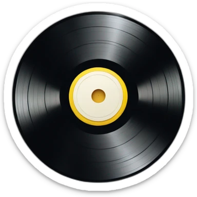 Vinyl disk sticker