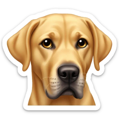 golden Labrador with boxer briefs indoors sticker
