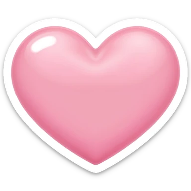 Baby pink heart sticker
