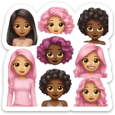 aesthetic girly emojis sticker