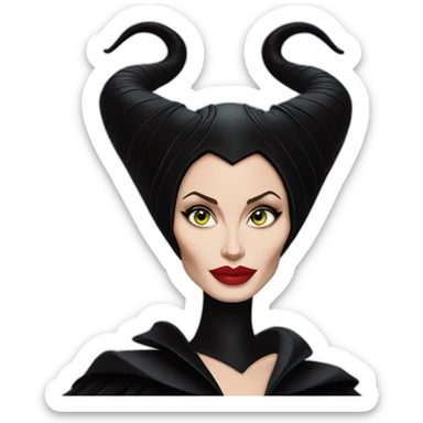maleficent angelina jolie sticker