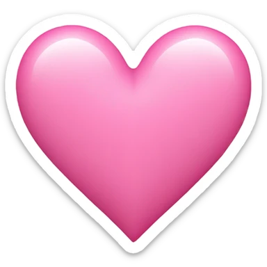 Pink heart sticker