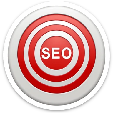 target with the word SEO inside sticker