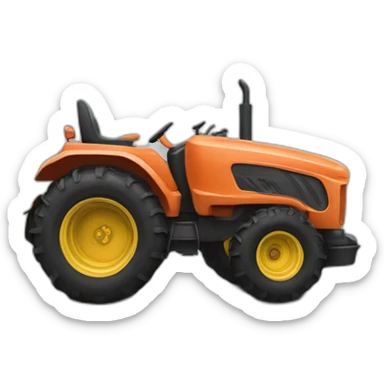 Un tracteur tondeuse qui fait un wheeling sticker