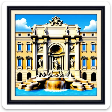Trevi Fountain sticker