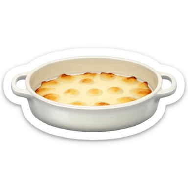 Plat à gratins sans rien à l’intérieur sticker