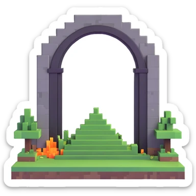 Minecraft End portal sticker