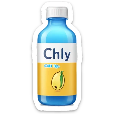 bottle of gel with label that says "chilly" sticker