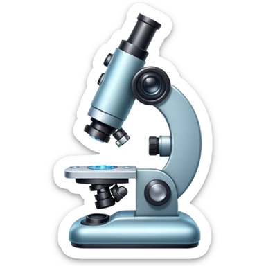 microscope with sparkles sticker
