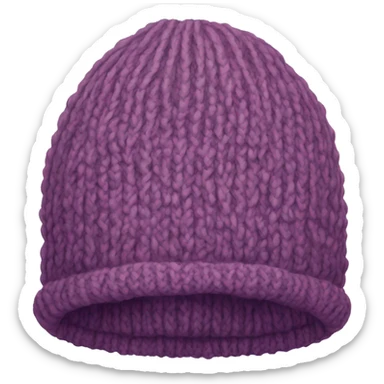 knit winter hat no person sticker