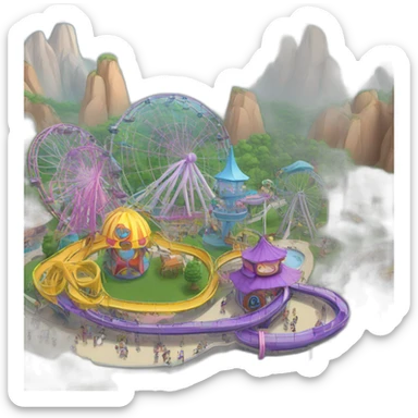 theme park sticker