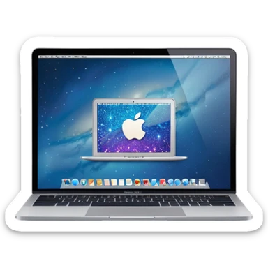 A MacBook screen with Tumblr dashboard open and a glitter cursor. sticker
