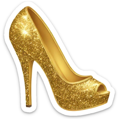 Very high glitter heels sticker