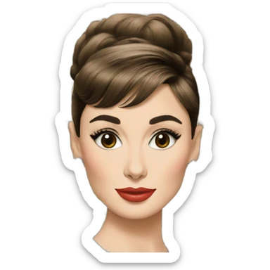 Audrey Hepburn sticker