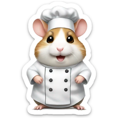 chef hamster sticker