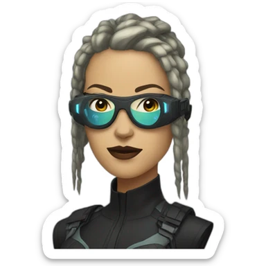 Rebecca cyberpunk sticker