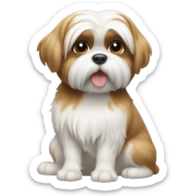 Shitzu sitting  sticker