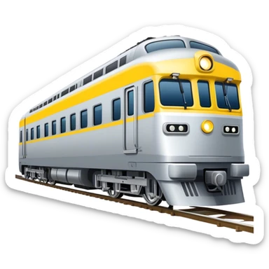 Australian passenger train (Iconic colour: Silver and yellow) sticker