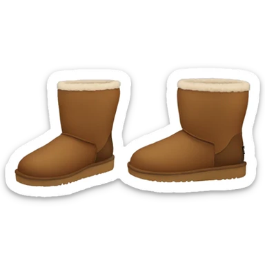 Brown uggs sticker