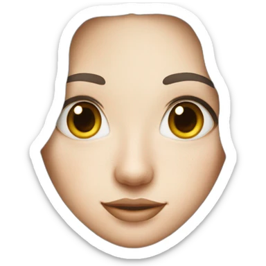 Women and White hair and white skin and freckles sticker