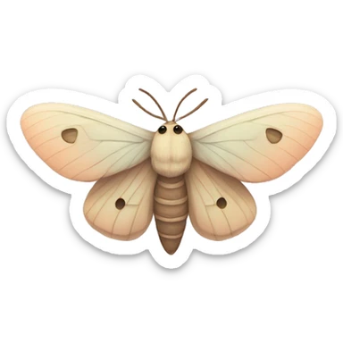 Moth pastel sticker