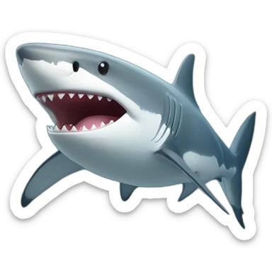 Un requin qui a un coeur sticker