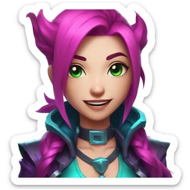League of legends wild rift jinx sticker