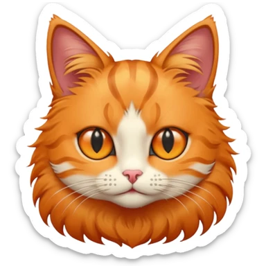 cat with star eyes sticker