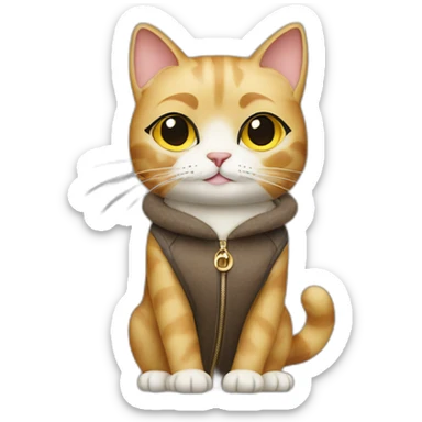 Fendi fashionable cat sticker