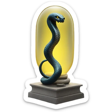 "cobra yellow light" in lamp glass support stone sticker