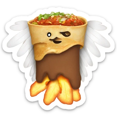 Enchilada with wings  sticker