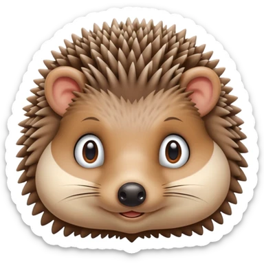 hedgehog groom sticker