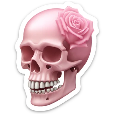 Rose quartz skeleton  sticker
