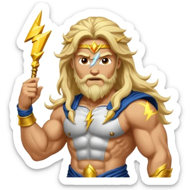 Greek god Zeus sticker