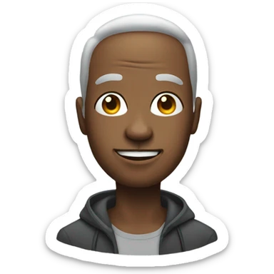 head of a digital creater sticker