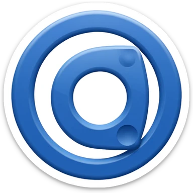 Abstracte staf van Olympia'18 met de hoofdkleuren blauw en wit sticker