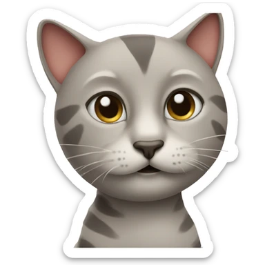 Cat with eiffeltower sticker