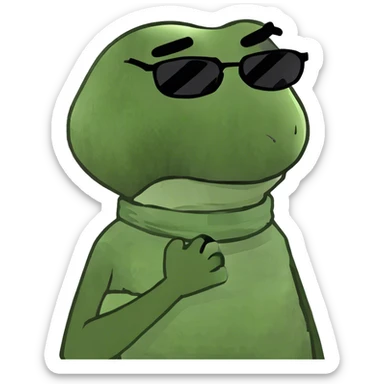 guy holding hands on neck sticker