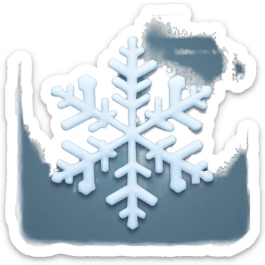 snowflake sticker