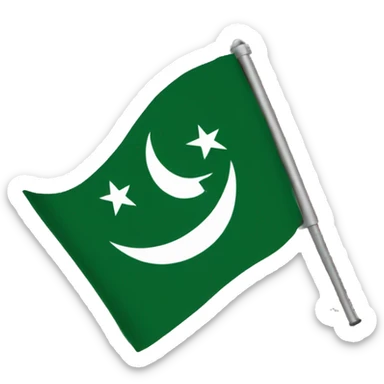 azad kashmir flag sticker