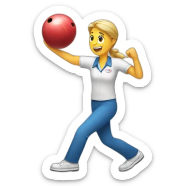 bowling sticker