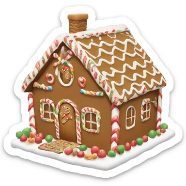 Gingerbread house sticker