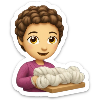 maman qui tricote sticker