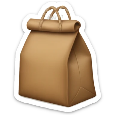 Brown bag sticker