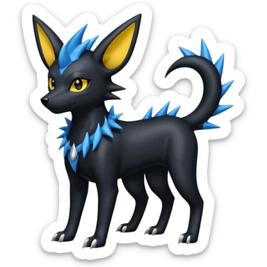 Luxray-Umbreon-Houndoom-Pokémon-Fakémon-hybrid-creature sticker