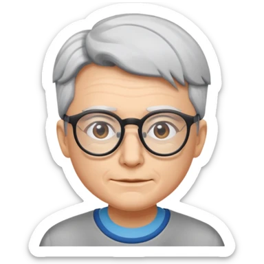 Gojo with glasses and no wrinkles sticker