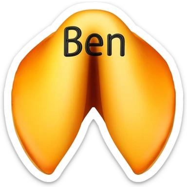 Fortune Cookie With The Name Ben sticker