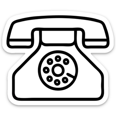 ancien téléphone sticker